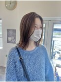 切りっぱなしロブ～髪質改善ストレート