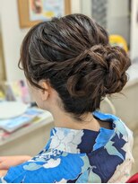 ゆるふわお団子ヘアアレンジ