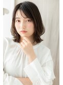 黒髪ウェットヘア小顔くびれミディアムウルフZ川口20代30代40代