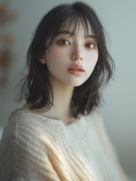 アルトリスト(Altruist Aging×HAIR&SPA) ★ダークアッシュ大人ガーリーボブ着物ミディアムレイヤーカット