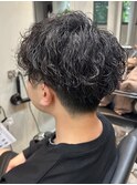 波巻きパーマ/メンズカット/メンズパーマ/眉カット/阪急豊中