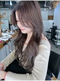 韓国レイヤー ロングヘア 巻き髪
