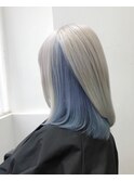 ホワイト×水色