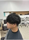波巻きスパイラルパーマメンズカットメンズパーマ東海大学前