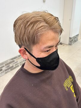 ヘアーアンドエステ ハラダ 滝ノ水店(Hair&Esthe Harada) メンズ/ダブルカラー/ミルクティーベージュ/マッシュショート