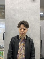 クロムトウキョウ ザ バーバー ネオン 新宿店(CHROM TOKYO the Barber ne/on)&nbsp;ツイストスパイラルパーマメッシュ