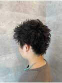 メンズピンパーマスパイキーショート