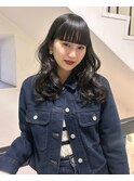 黒髪ワイドバングStyle