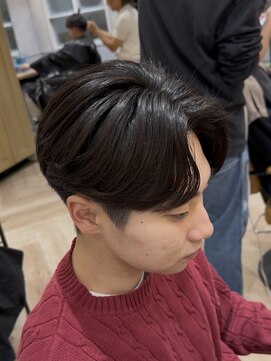 曲がる縮毛矯正専門店 バイ レイズ 名駅(曲がる縮毛矯正専門店 by RAYS) ナチュラルニュアンスパーマ刈り上げセンターパート h