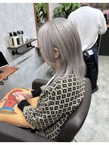 シールドヘアー 沖縄 新都心(C'LD Hair)&nbsp;ハイトーンカラー◇プラチナシルバー