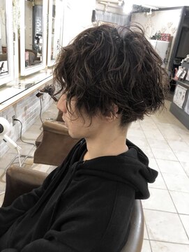 キャンバス バイ ネオリーブ 横浜西口(Canvas by neo.) 横浜★メンズパーマ前下がりスパイラルパーマ