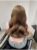 ミルクティーグレージュ ダブルカラー ケアブリーチ