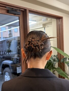 ヘアセット、結婚式、二次会ヘア