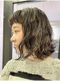 ミディアムボブパーマ/ミディアムパーマ/ウェーブパーマ