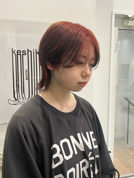 ケシキ大名(keshiki) 赤×黒デザインウルフ