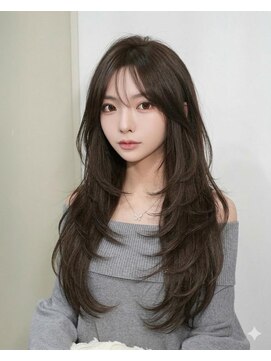 アリー 原宿 表参道(ALLY) 髪質改善ブリーチなしカラー 韓国ロングレイヤー艶髪