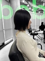 フランチェスカドットボブ(francesca.bob)&nbsp;オリーブグレージュ×切りっぱなしボブ【田野剛大】梅田