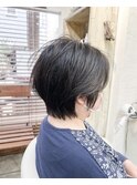 大人ショートボブ 【大人ショート/髪質改善/吉祥寺/縮毛矯正】