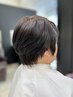 上品に整う◎大人女性ショート + 白髪根元染め（3cmまで）