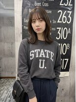 ヘアーサロン 6(hair salon)&nbsp;シースルーバング×外ハネレイヤーミディアム
