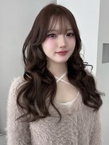ボタン 熊本(VOTAN)&nbsp;韓国ヘア/レイヤーカット/前髪/顔まわり/ブラウンベージュ