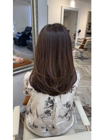 クラス 表参道(CLASSE)&nbsp;セミディのレイヤーカット　縮毛矯正、髪質改善ストレート