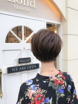 ロンド ブランシュ 錦糸町北口(Lond blanche)&nbsp;【錦糸町Lond blanche】【お客様ヘア】絶壁カバーショートボブ