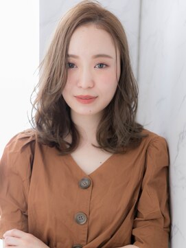 ローレン(LOREN) ＊LOREN＊大人も似合う◎アッシュブラウン毛先パーマセミディ