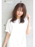 【nao*c富雄店】マロンベージュアッシュ/ほつれウェーブ