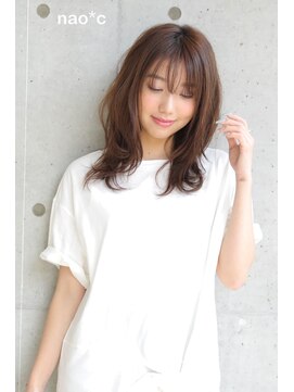 ナオシ トレス 富雄店(nao*c tres) 【nao*c富雄店】マロンベージュアッシュ/ほつれウェーブ