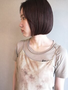 ブルー(BLUE) #BLUE ラブベリーカラー×ボブ