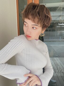 ルービック 梅田茶屋町(Rubik) 大人可愛い20代30代40代丸み無造作ベリーショート