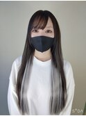 インナーカラーのエクステ