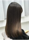 20代30代40代50代 暗髪×透明感カラー 髪質改善 ラテベージュ