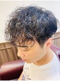 韓国マッシュ/ダークアッシュ/ニュアンスパーマ/スペインカール