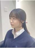 結んで可愛い顔まわりカット/大阪/梅田