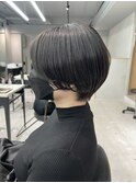 ブルーブラック_アッシュブラック_ハンサムショート