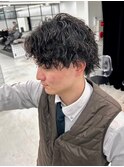NOA solte. メンズ波巻きスパイラルパーマ/ビジネス/スーツ/20代