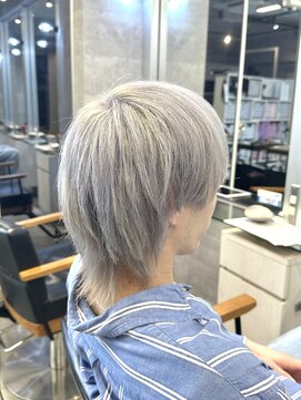 キャラ シャローネ 池袋(Chara Chalone) メンズウルフ/ハイトーンホワイトシルバー【池袋池袋/本松】