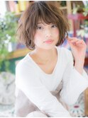 ひし形レイヤーカットくせ毛風ウルフボブh3戸田公園20代30代40代