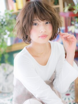 カバーヘア ブリス 戸田公園西口店(COVER HAIR bliss) ひし形レイヤーカットくせ毛風ウルフボブh3戸田公園20代30代40代