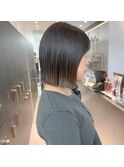 イメチェン外ハネボブ美髪ワイドバングミディアムレイヤーカット