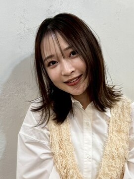 ファルベ(Farbe) ミディアムヘア/暗めカラー/グランマッシュ/デザインカラー