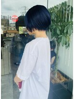 エミタス 柳通り(Emitas.)&nbsp;【和歌山美容室】ショートカット+コバルトブルー