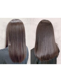 自分史上最高のサラ艶髪☆こだわり抜いた薬剤で、理想のストレートヘアへ♪《髪質改善/幸手/縮毛矯正》