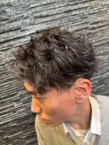 ヒロギンザ 銀座一丁目店(HIRO GINZA)&nbsp;波巻きスパイラルパーマ×ツーブロック/メンズ/ニュアンスパーマ