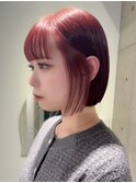 ブリーチなし暖色カラー