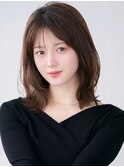 サイドバング艶ボブ