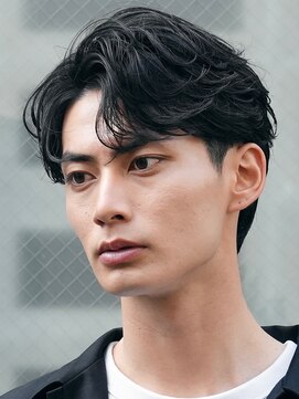 フィフス(fifth) メンズシースルーマッシュニュアンスパーマシャドウパーマテテ風