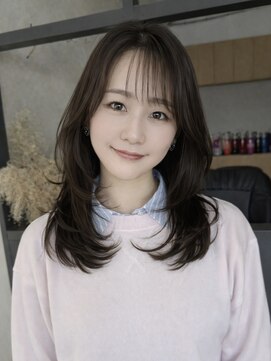 エトワ 中央店(etoi) 大分ミディアムレイヤー韓国ヘアくびれスタイル顔まわりカット